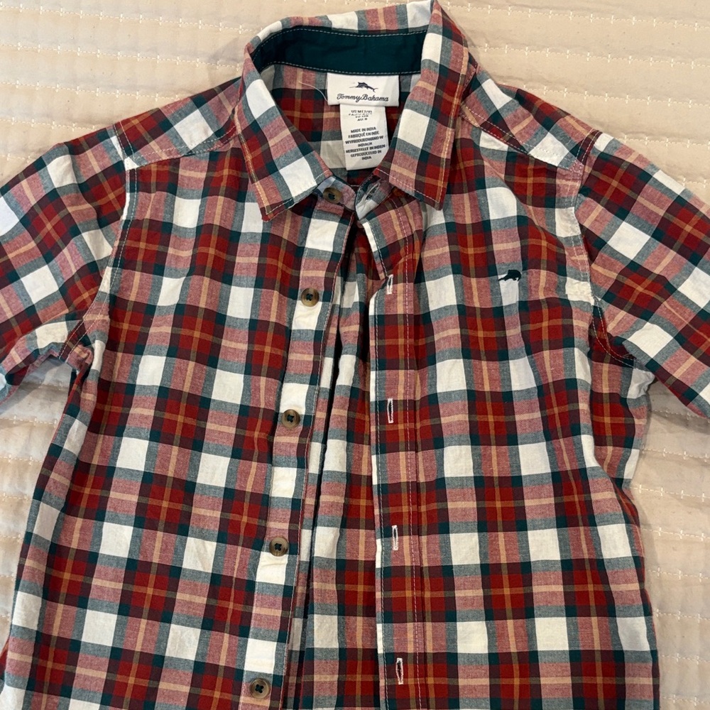 Tommy Bahama Multicolor Plaid boy M Shirt